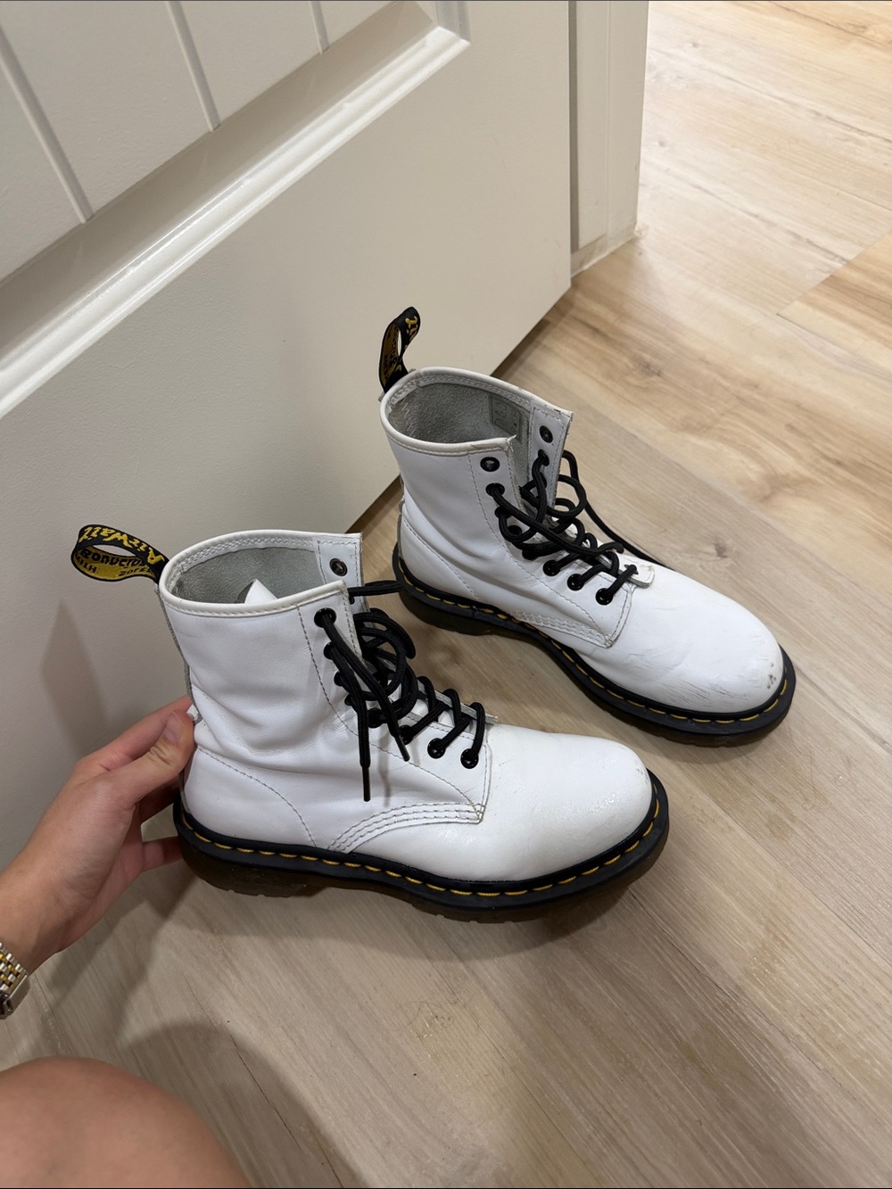 White doc martens